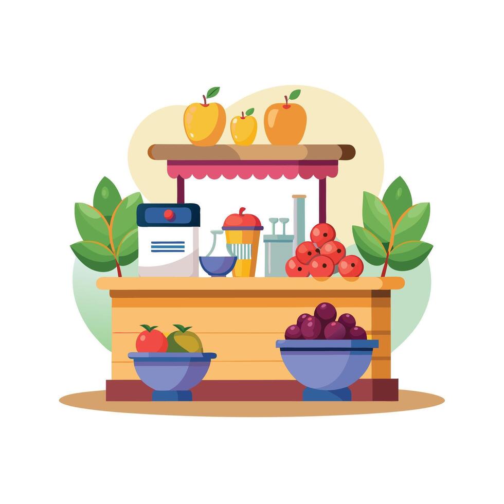 Realistic Fruits Illustration Concepts vector
