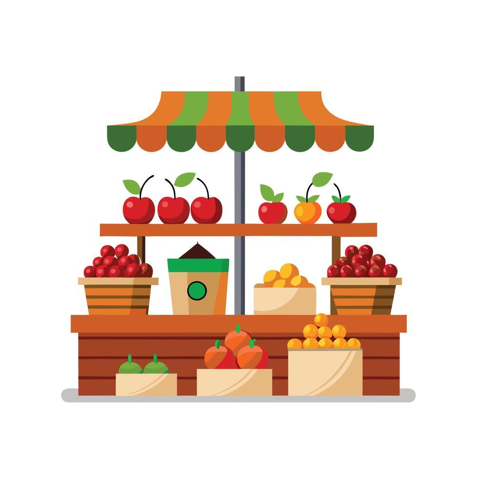 Realistic Fruits Illustration Concepts vector