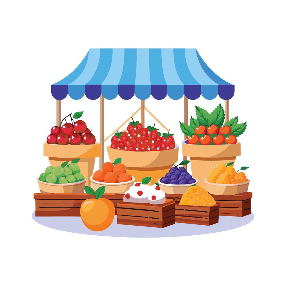 Realistic Fruits Illustration Concepts vector