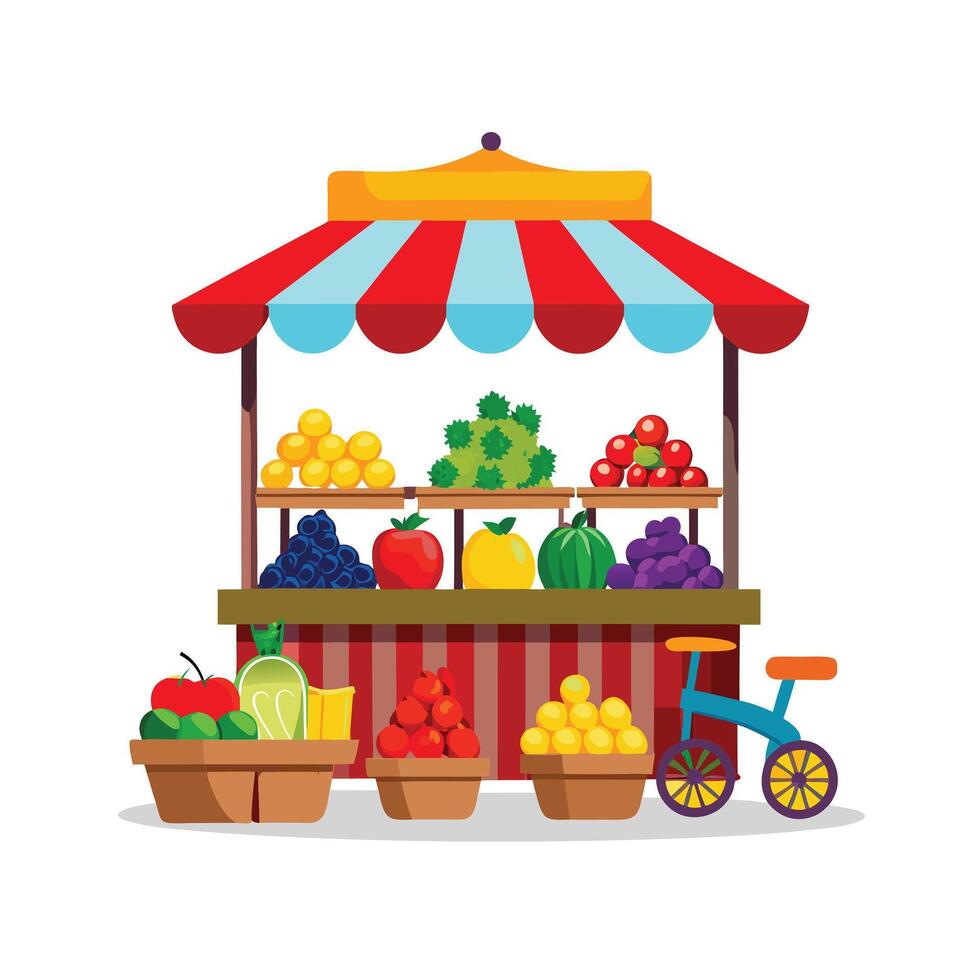 Realistic Fruits Illustration Concepts vector