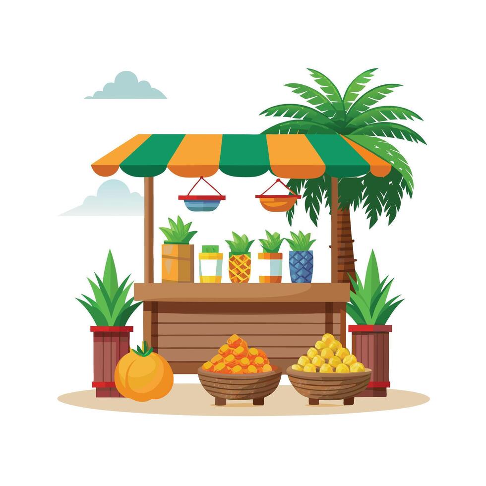Realistic Fruits Illustration Concepts vector