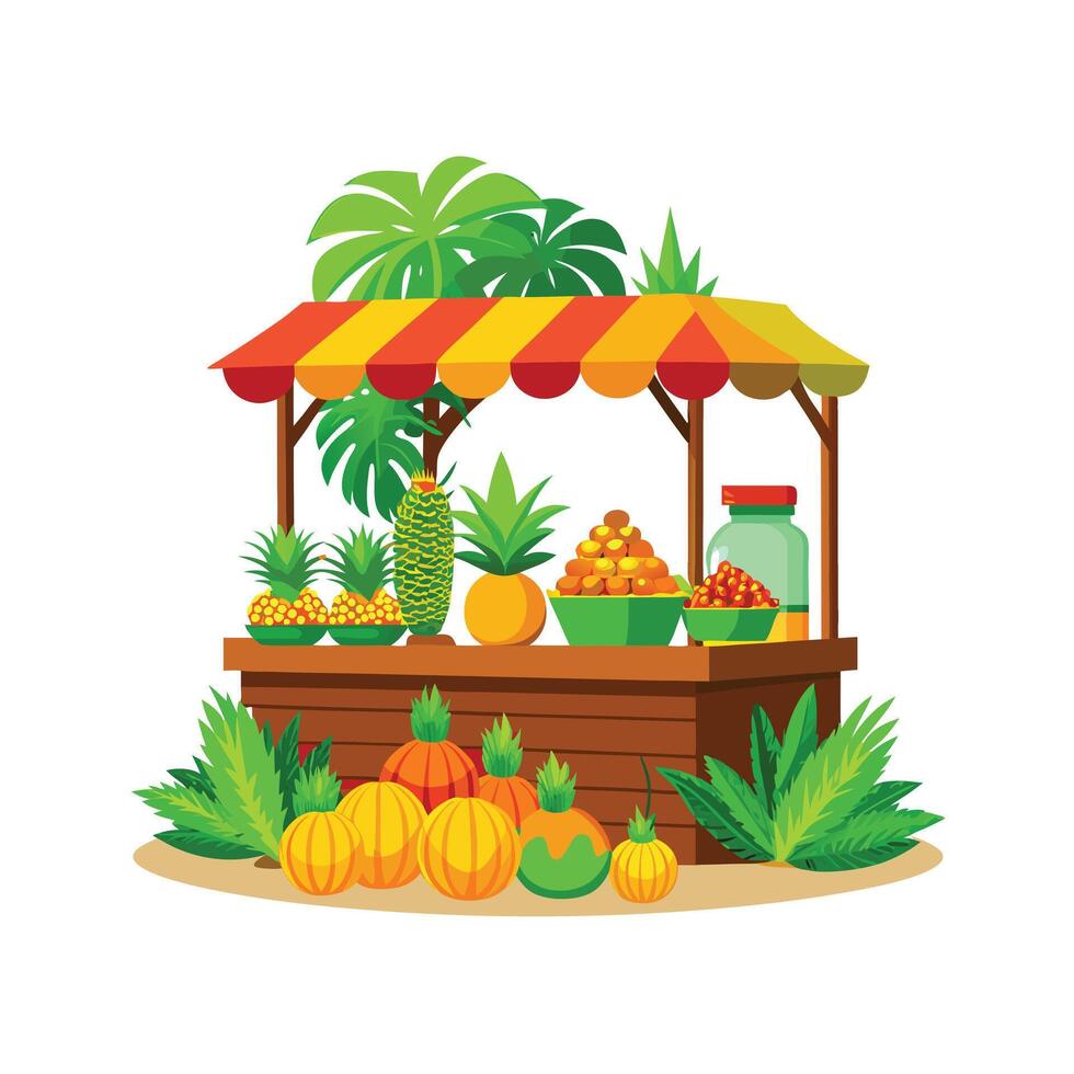 Realistic Fruits Illustration Concepts vector