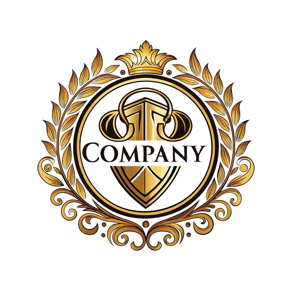 Elegant Premium Quality Logo Design for Luxury Company vector