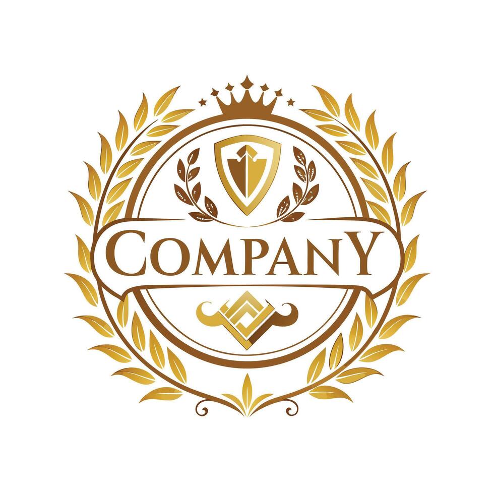 Elegant Premium Quality Logo Design for Luxury Company vector