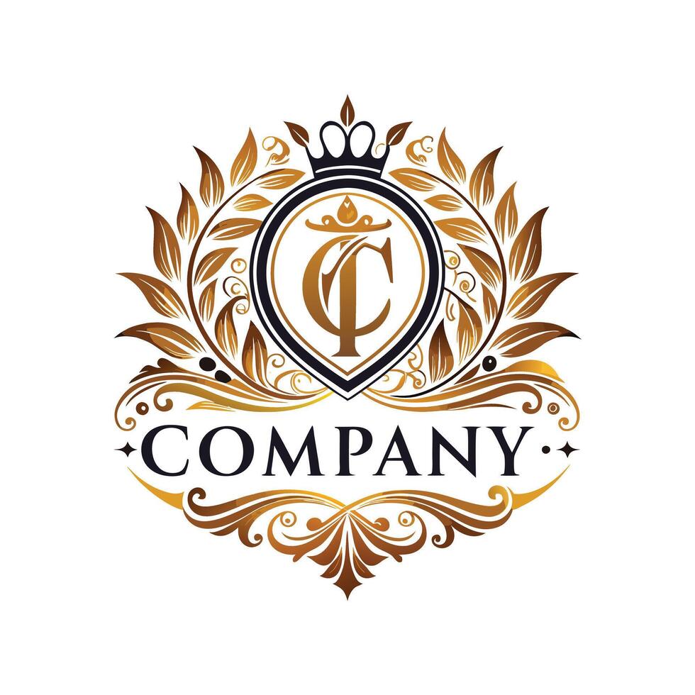 Elegant Premium Quality Logo Design for Luxury Company vector