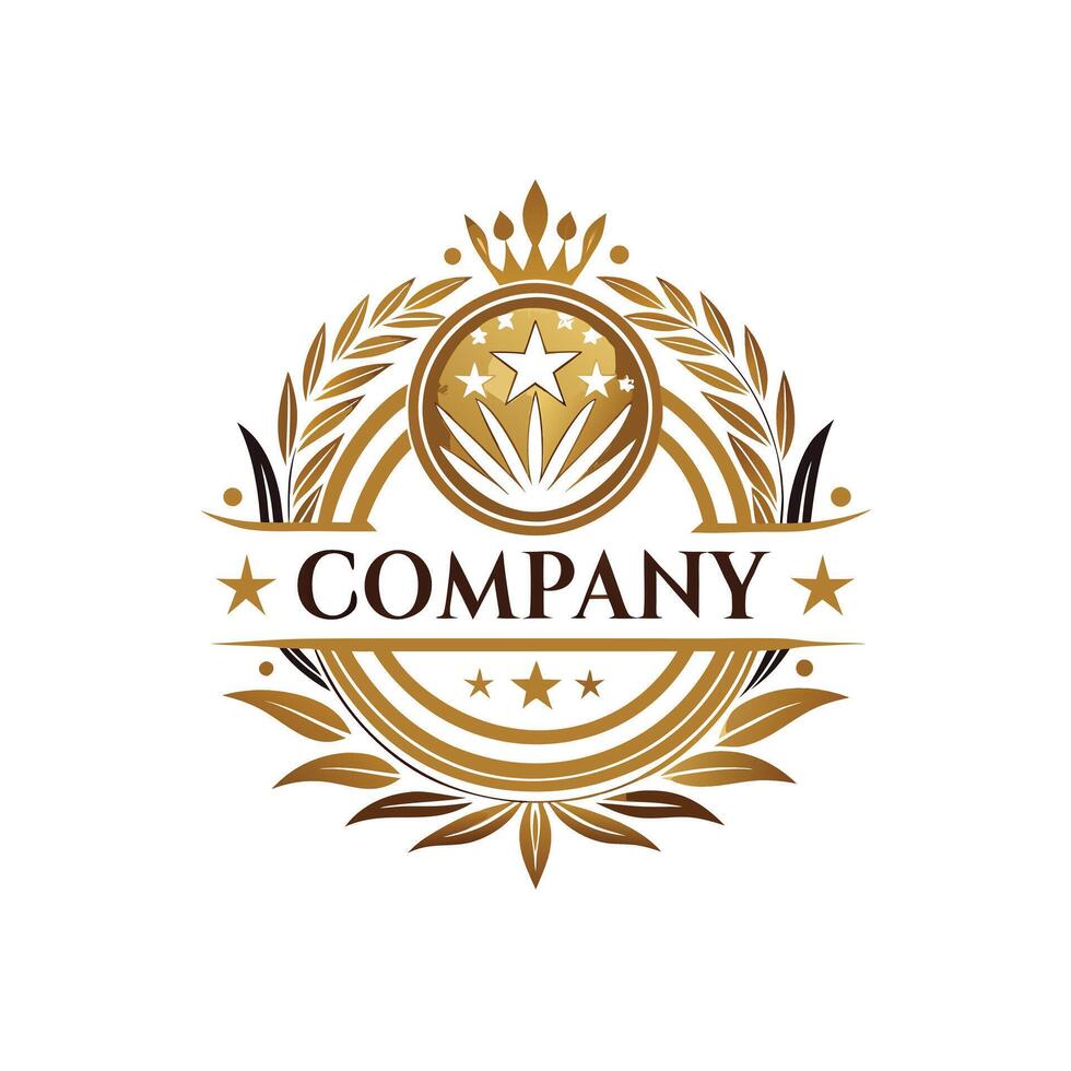 Elegant Premium Quality Logo Design for Luxury Company vector