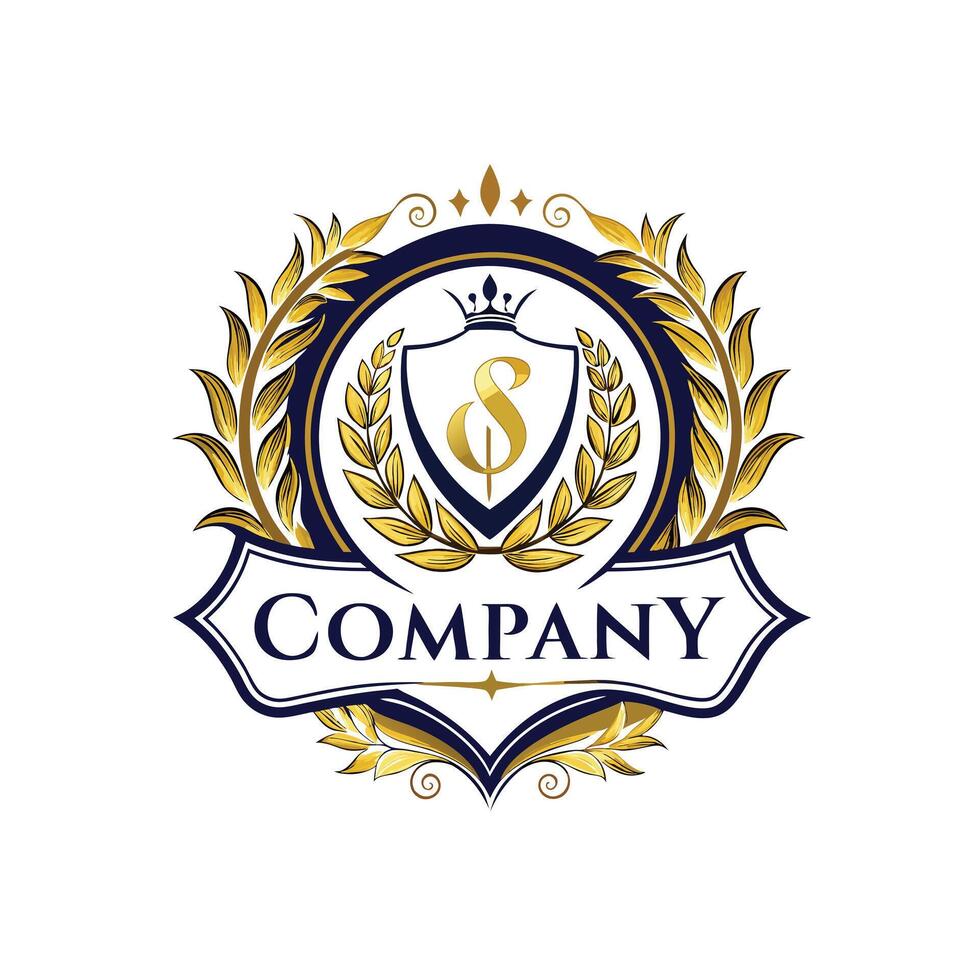 Elegant Premium Quality Logo Design for Luxury Company vector