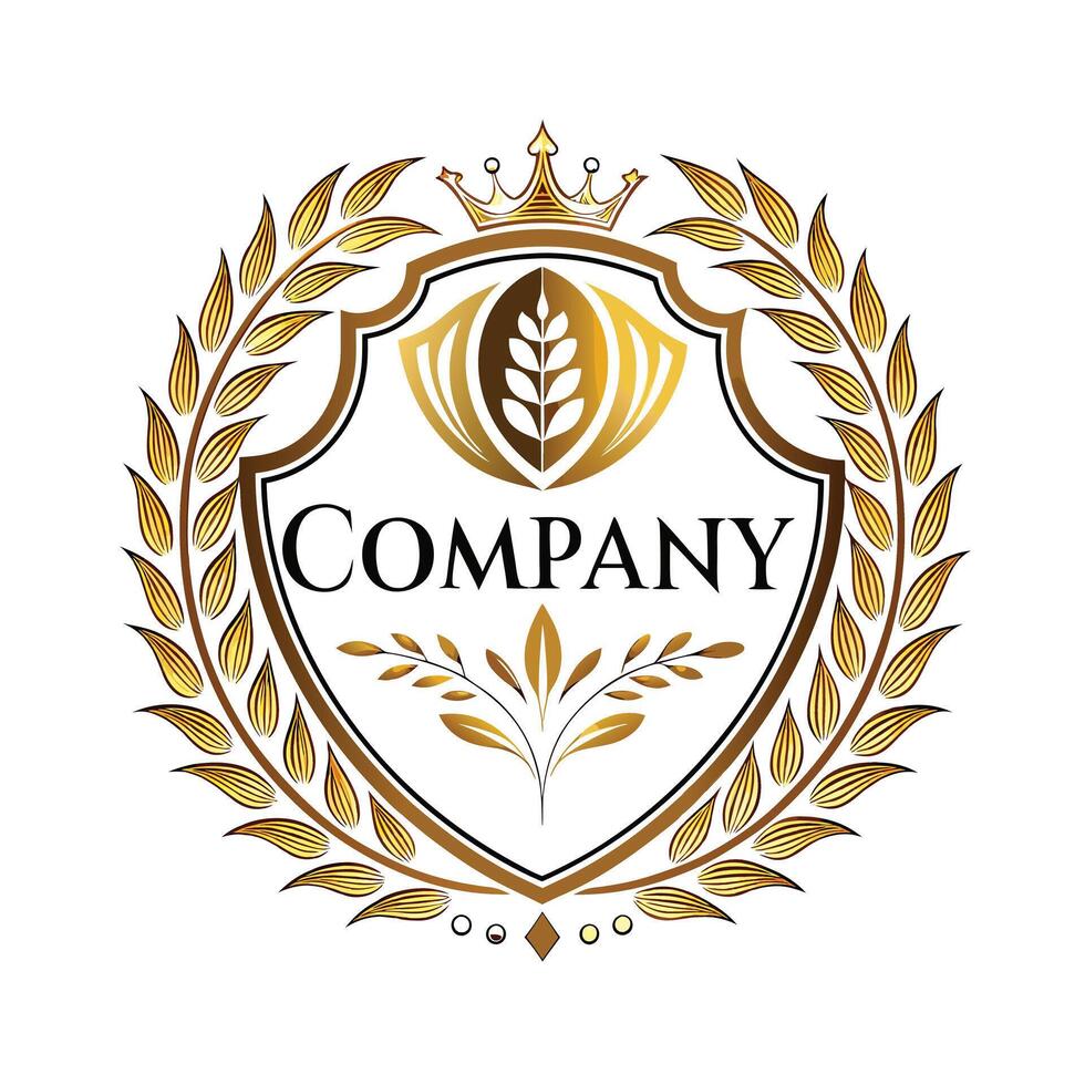Elegant Premium Quality Logo Design for Luxury Company vector