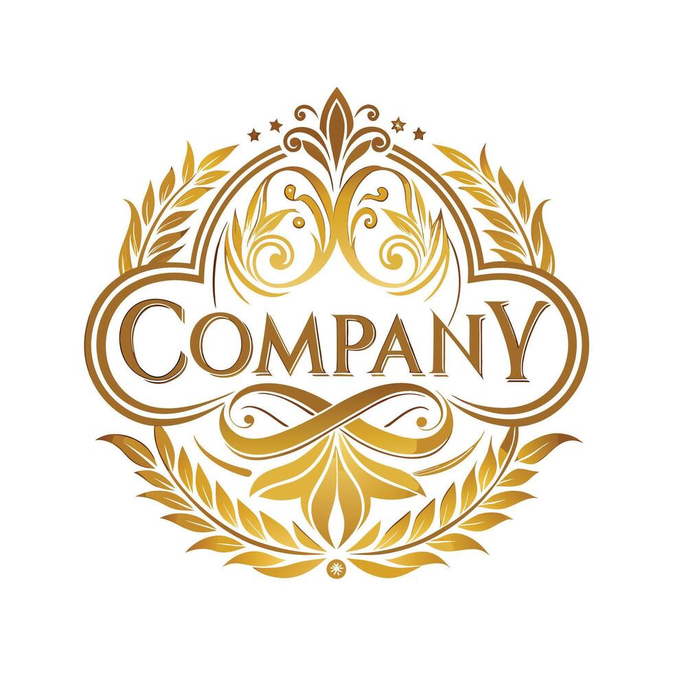 Elegant Premium Quality Logo Design for Luxury Company vector