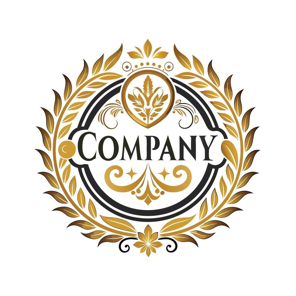 Elegant Premium Quality Logo Design for Luxury Company vector