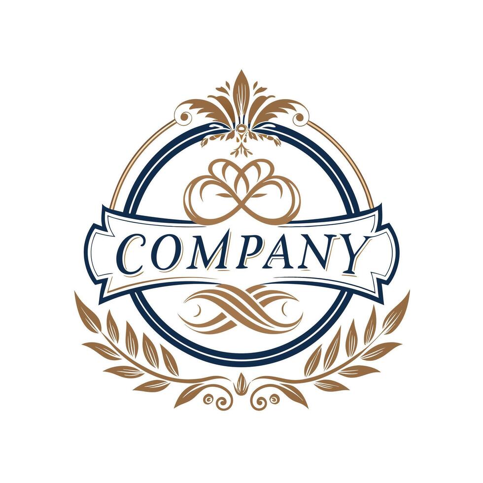 Elegant Premium Quality Logo Design for Luxury Company vector