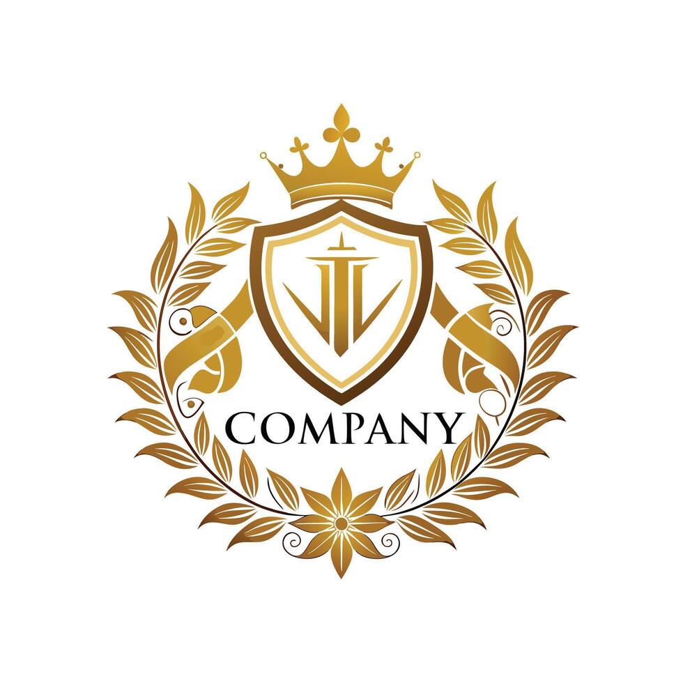 Elegant Premium Quality Logo Design for Luxury Company vector