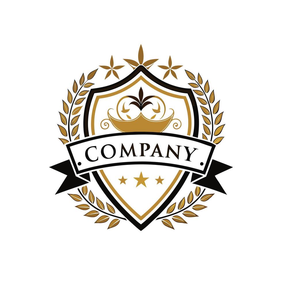 Elegant Premium Quality Logo Design for Luxury Company vector