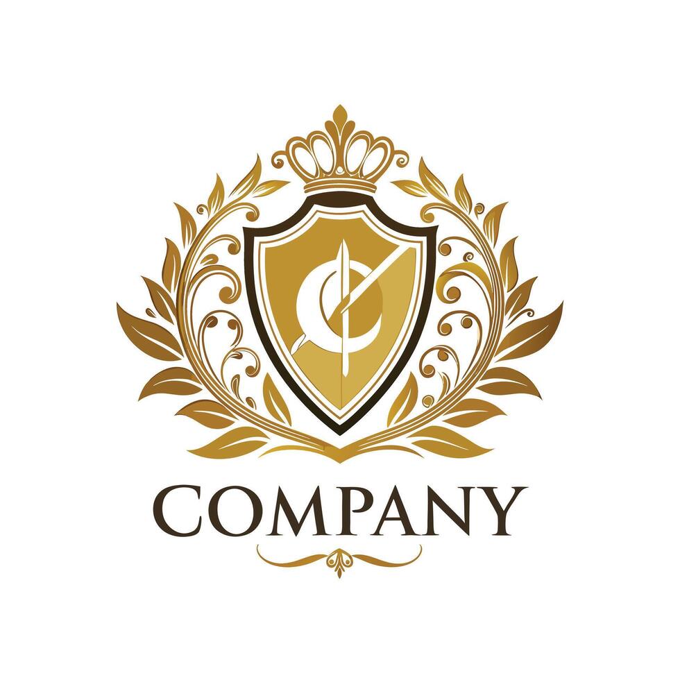 Elegant Premium Quality Logo Design for Luxury Company vector