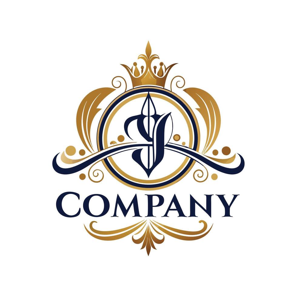 Elegant Premium Quality Logo Design for Luxury Company vector
