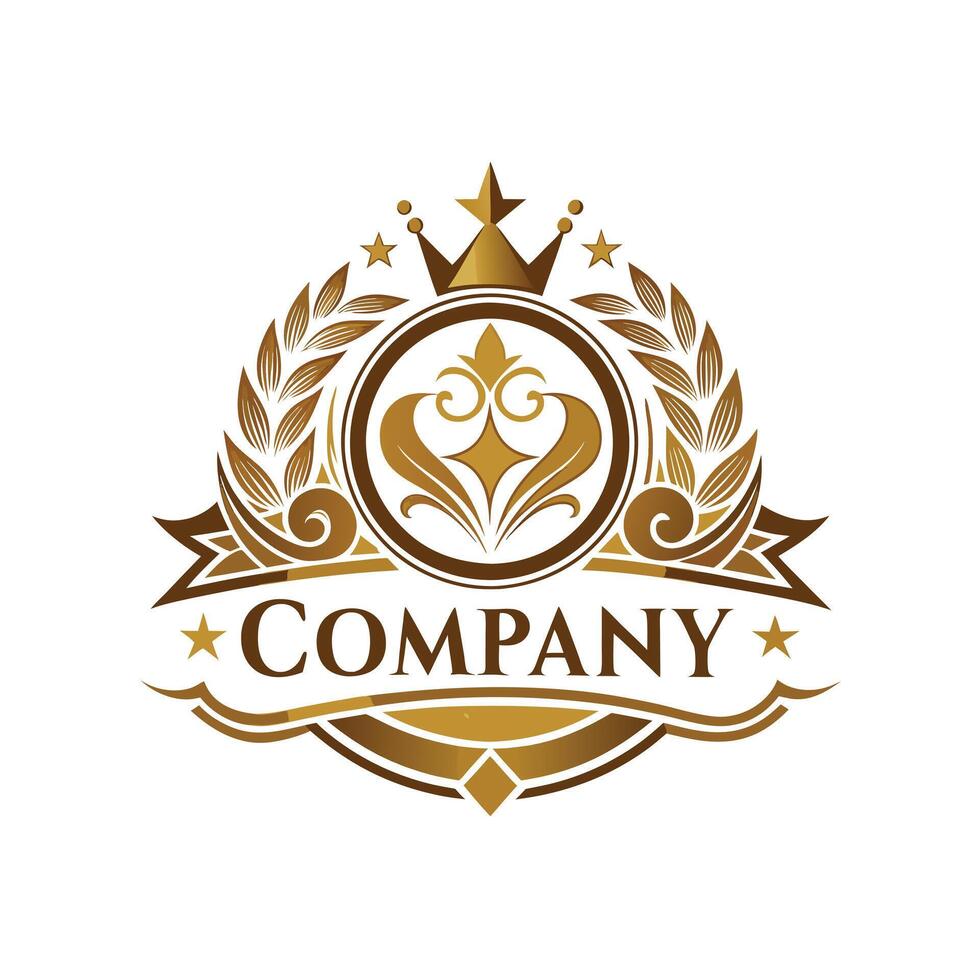 Elegant Premium Quality Logo Design for Luxury Company vector