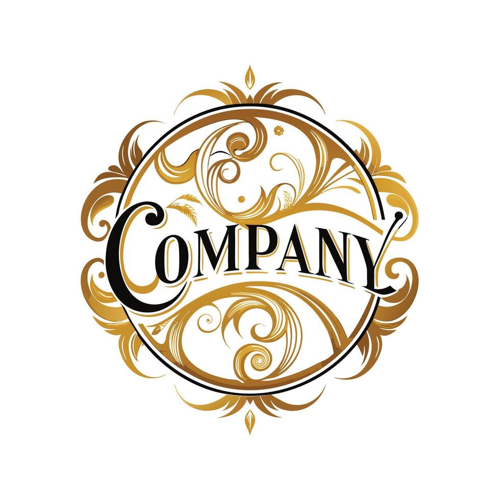 Elegant Premium Quality Logo Design for Luxury Company vector