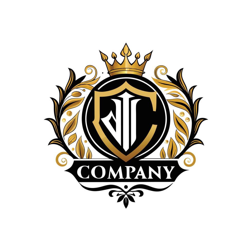 Elegant Premium Quality Logo Design for Luxury Company vector