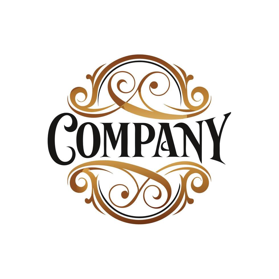 Elegant Premium Quality Logo Design for Luxury Company vector