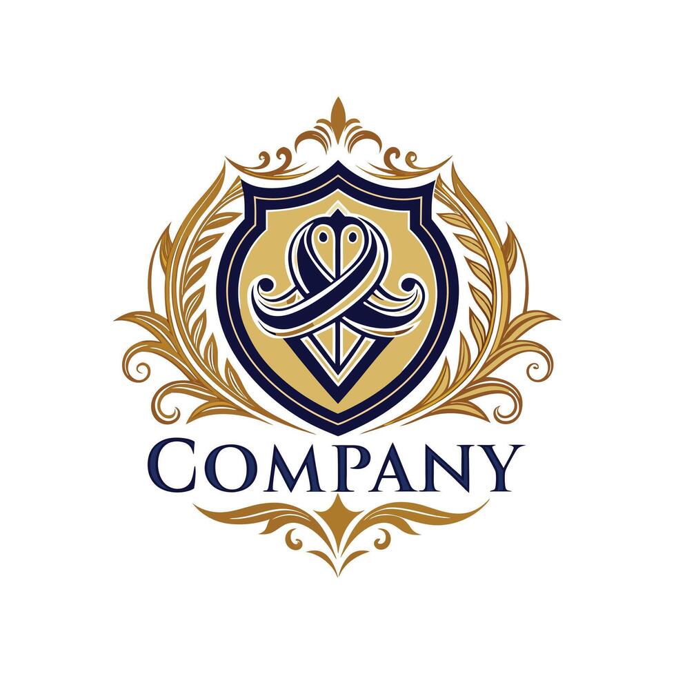Elegant Premium Quality Logo Design for Luxury Company vector