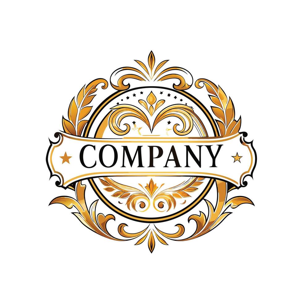 Elegant Premium Quality Logo Design for Luxury Company vector