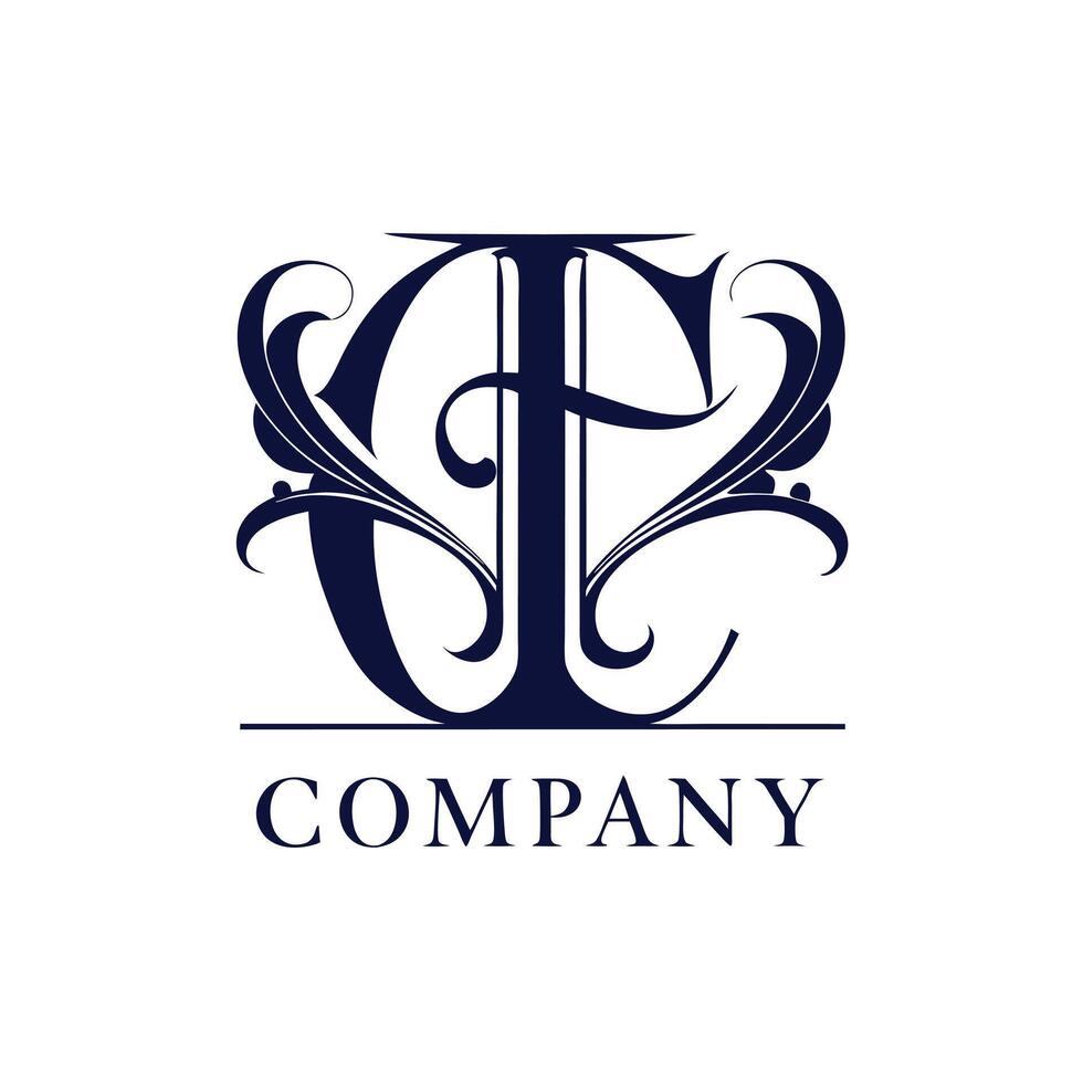 Elegant Premium Quality Logo Design for Luxury Company vector