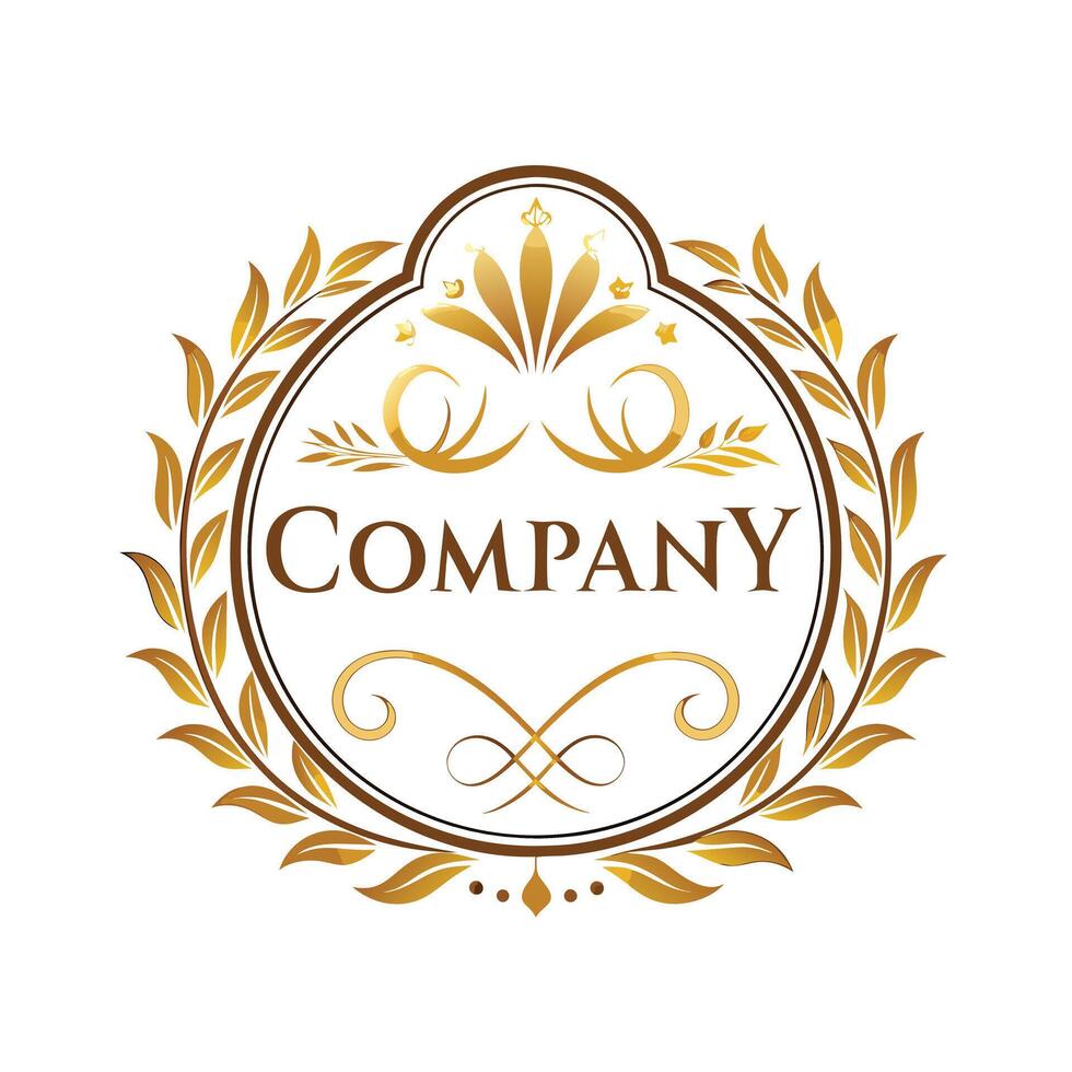 Elegant Premium Quality Logo Design for Luxury Company vector