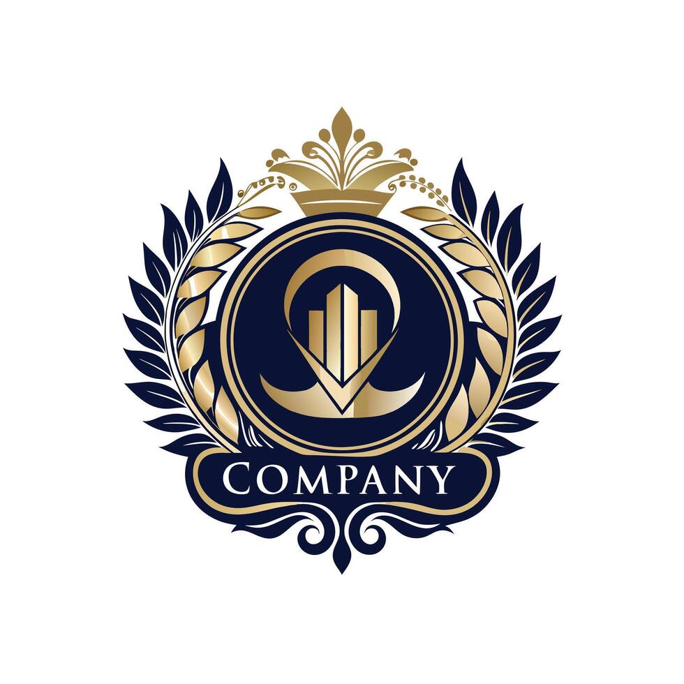 Elegant Premium Quality Logo Design for Luxury Company vector
