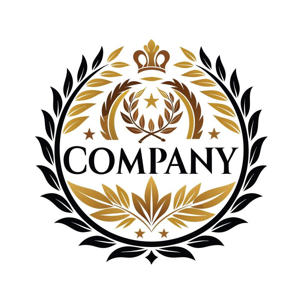 Elegant Premium Quality Logo Design for Luxury Company vector