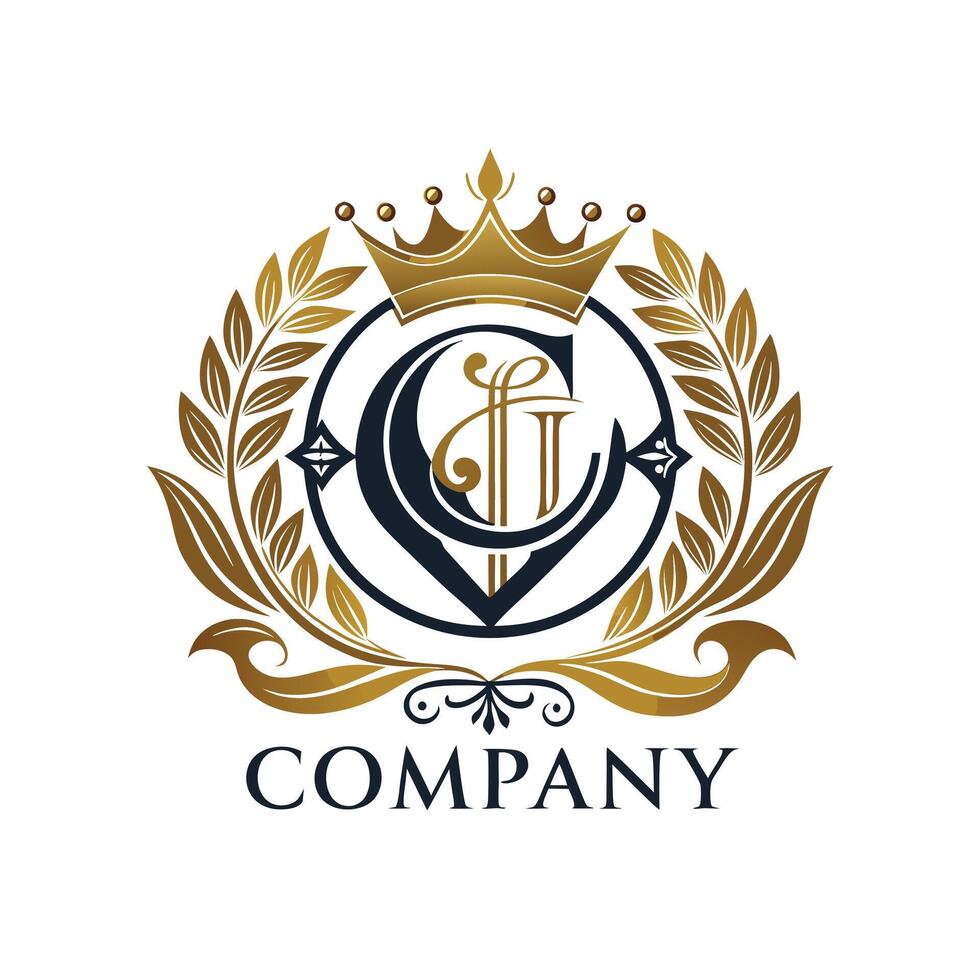 Elegant Premium Quality Logo Design for Luxury Company vector