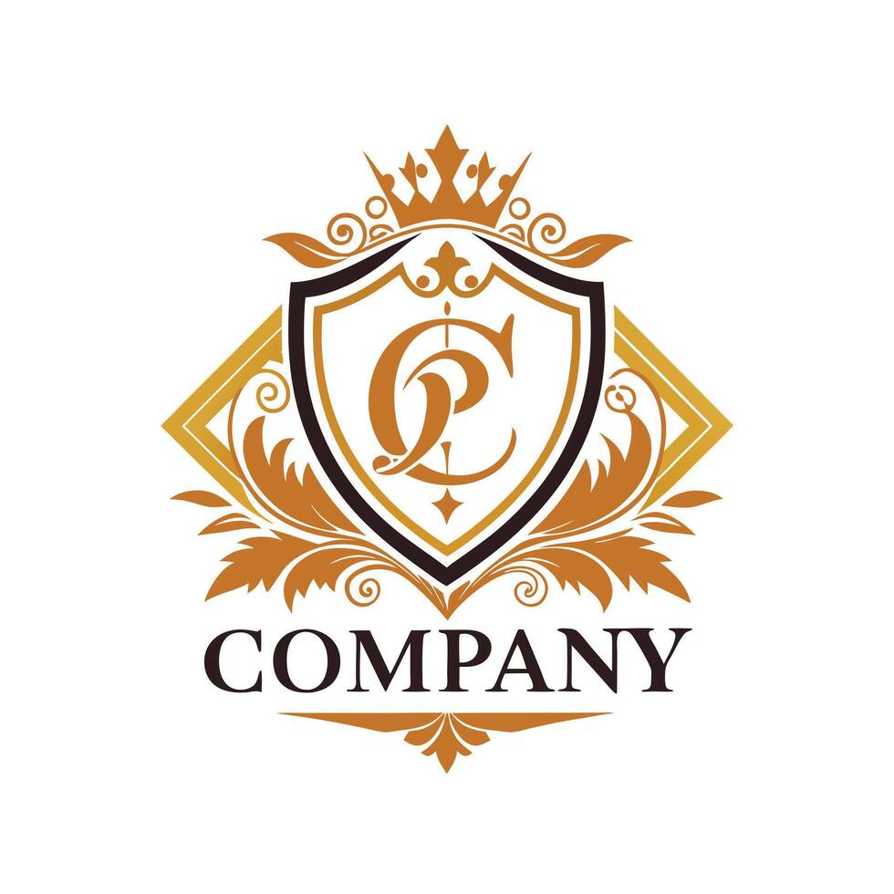 Elegant Premium Quality Logo Design for Luxury Company vector