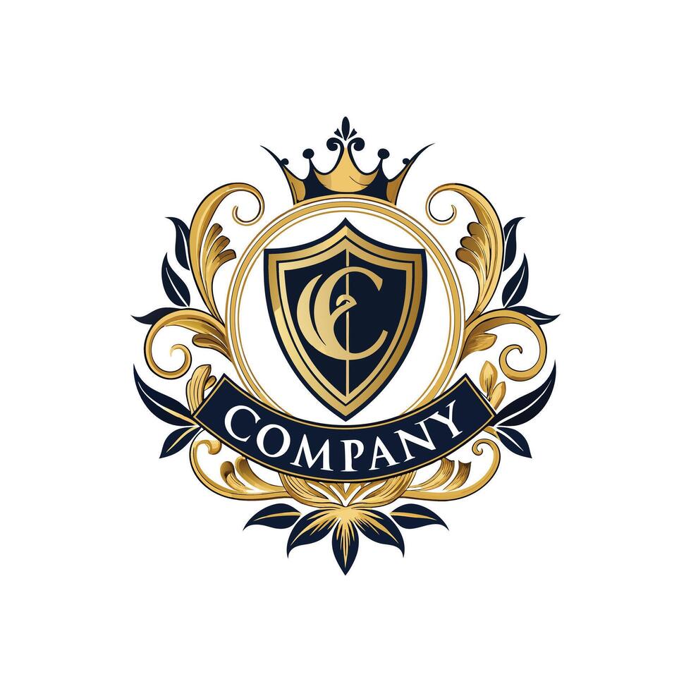 Elegant Premium Quality Logo Design for Luxury Company vector