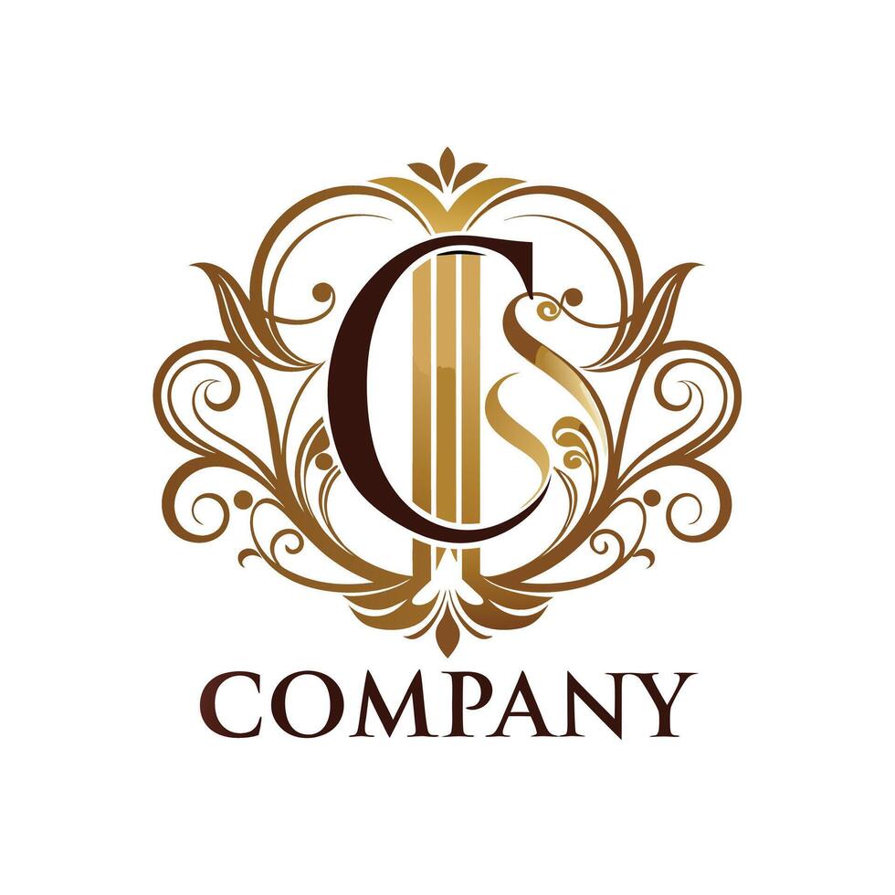 Elegant Premium Quality Logo Design for Luxury Company vector