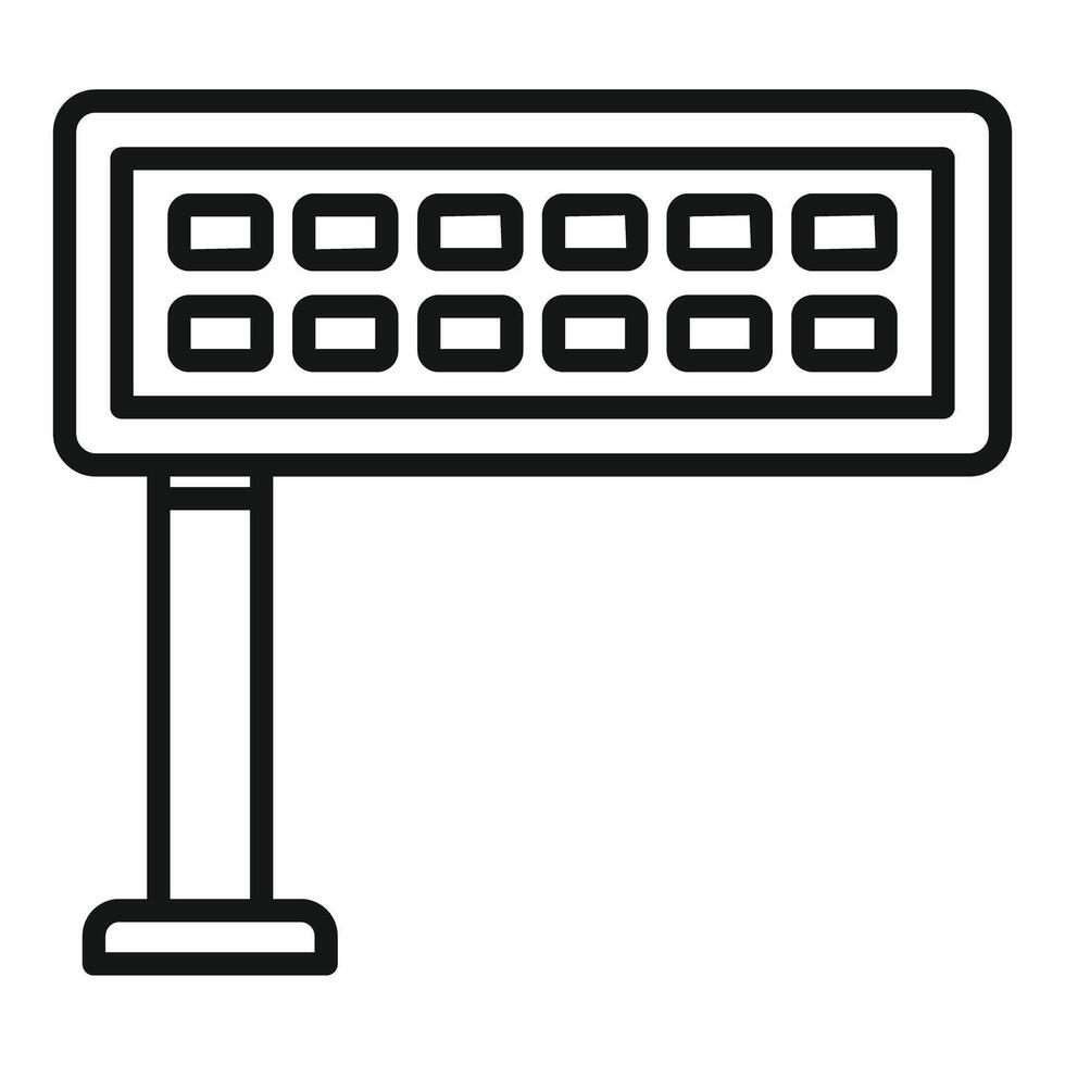 Big city billboard advertising showing blank space for marketing campaign vector