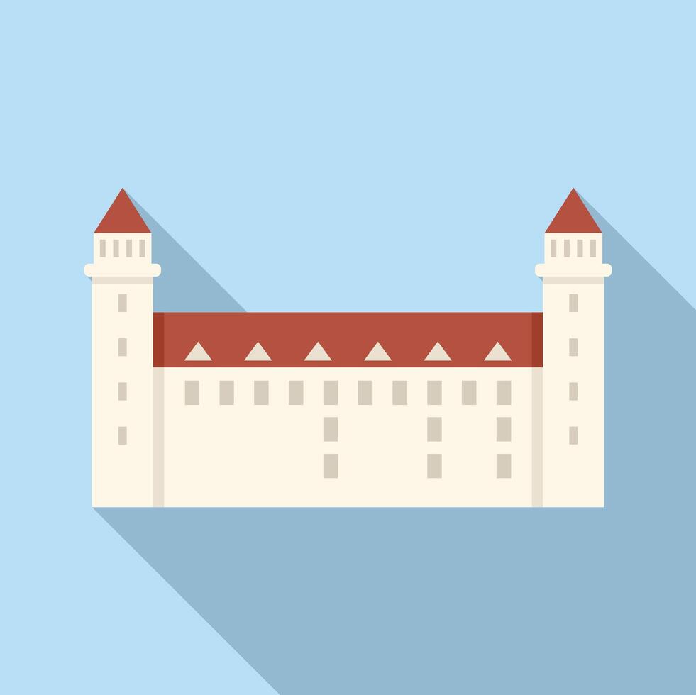 Medieval castle representing history, tourism and architecture vector