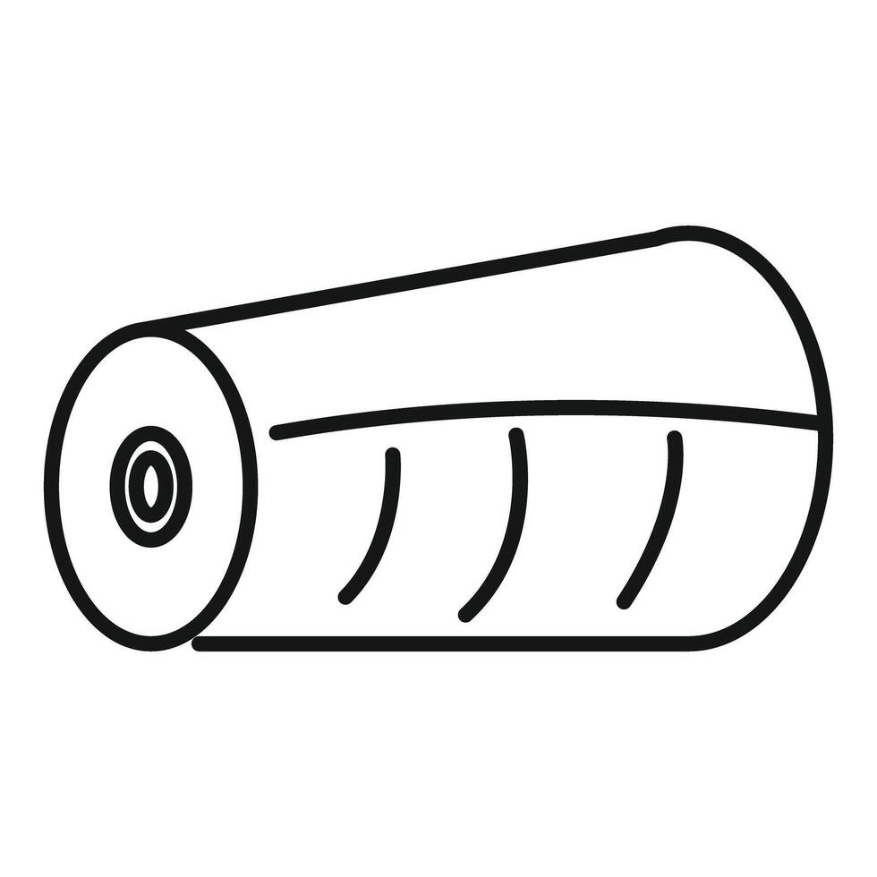 Roll of paper representing printing industry and communication vector