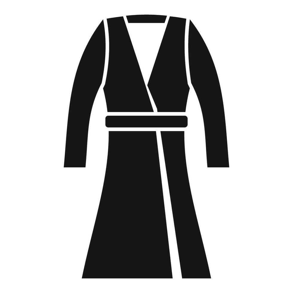 Woman bathrobe icon representing home clothes and comfort vector