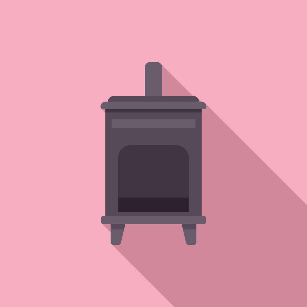 Classic cast iron wood burning stove providing warmth vector