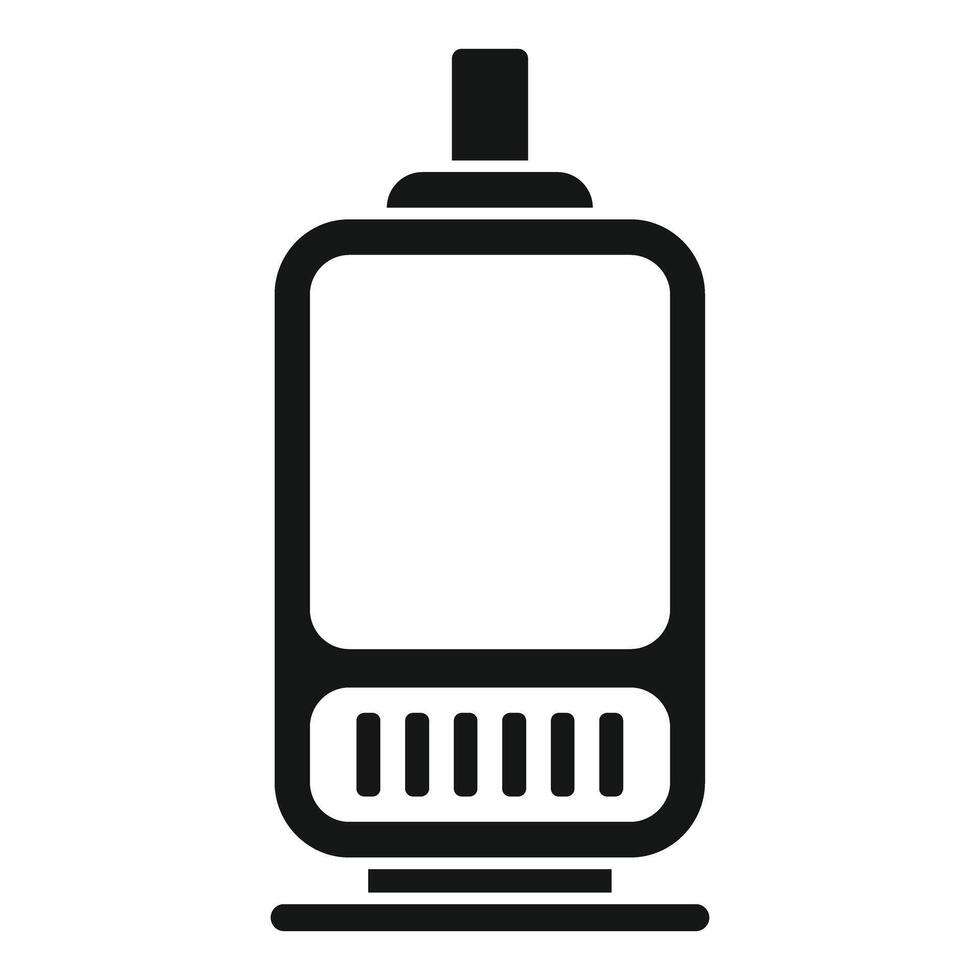 Electronic cigarette vaporizer device with heating element icon vector