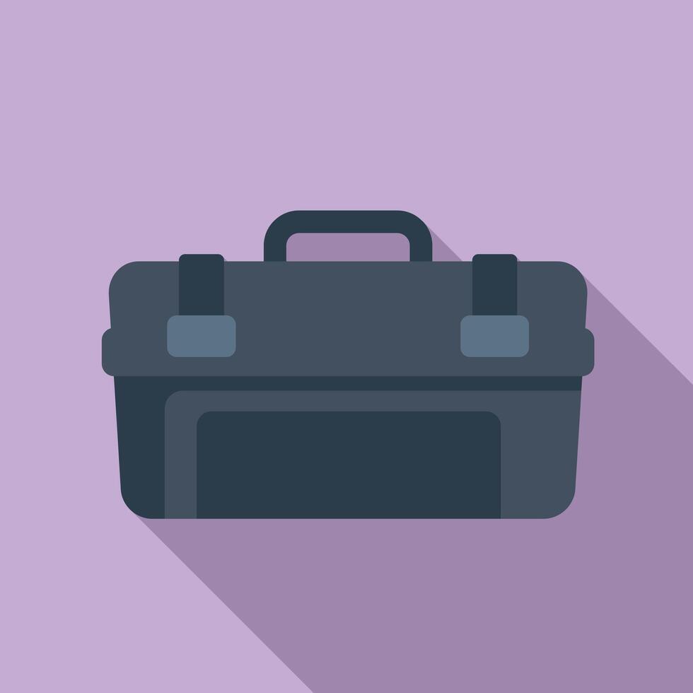 Closed empty toolbox is waiting for using by handyman vector
