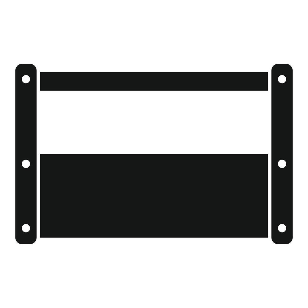 Toolbox icon representing building and repairing vector