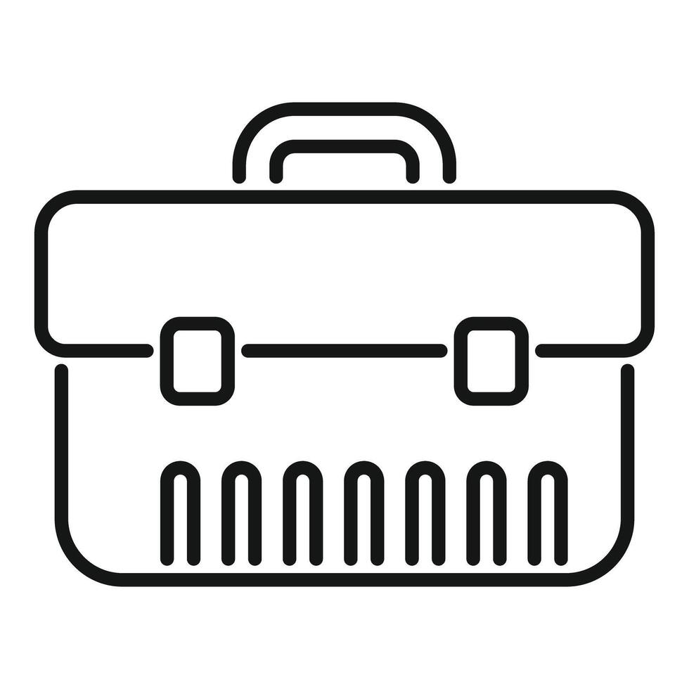 Business briefcase icon representing professionalism and work vector