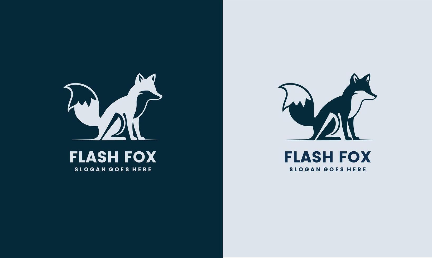 logo design flash fox Pro vector
