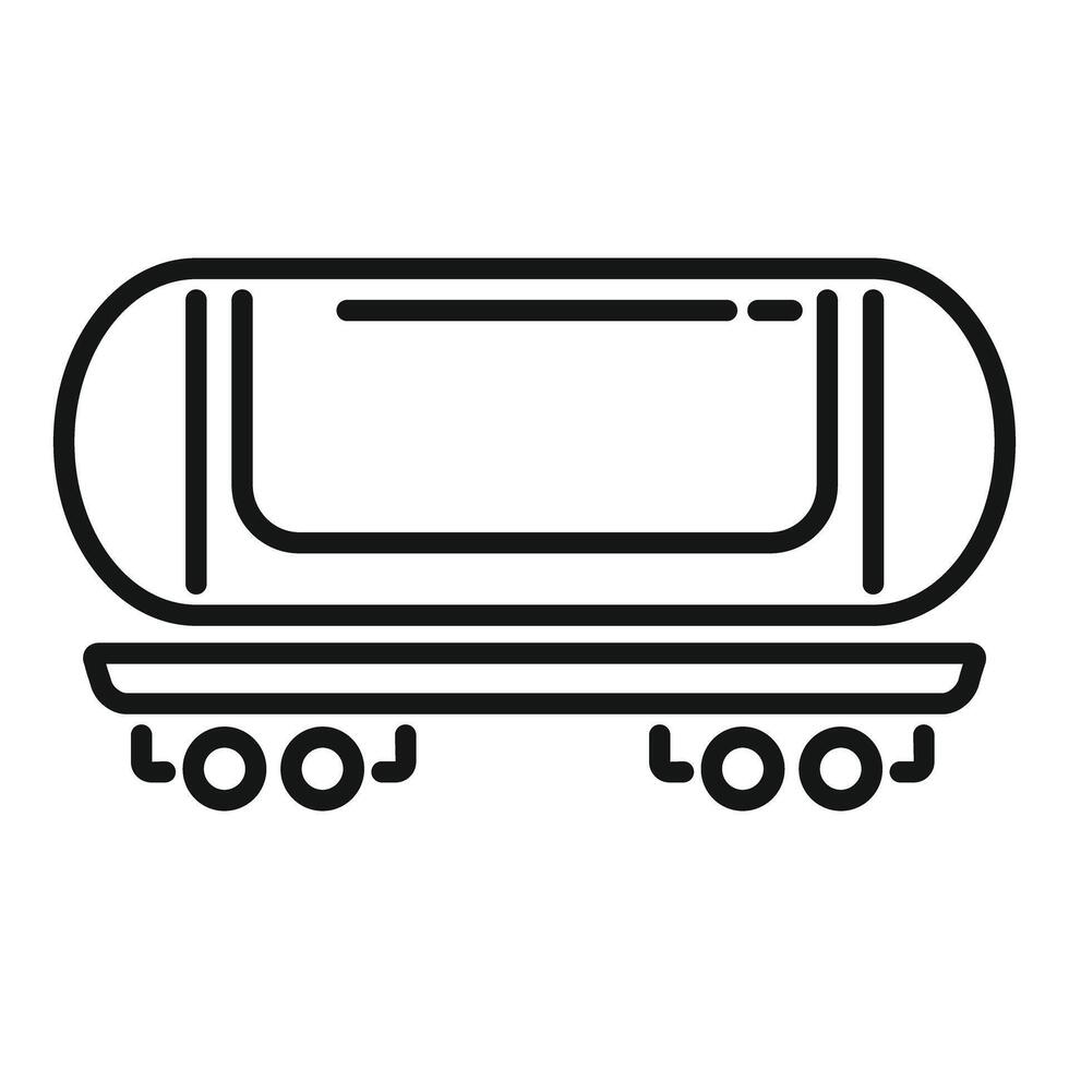Tank wagon carrying oil products by rail transporting fuel by train vector