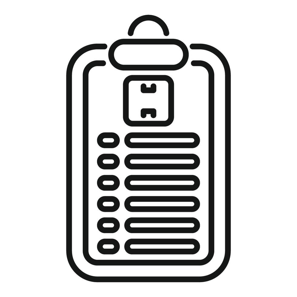 Medical record with patient data and cardiogram icon vector