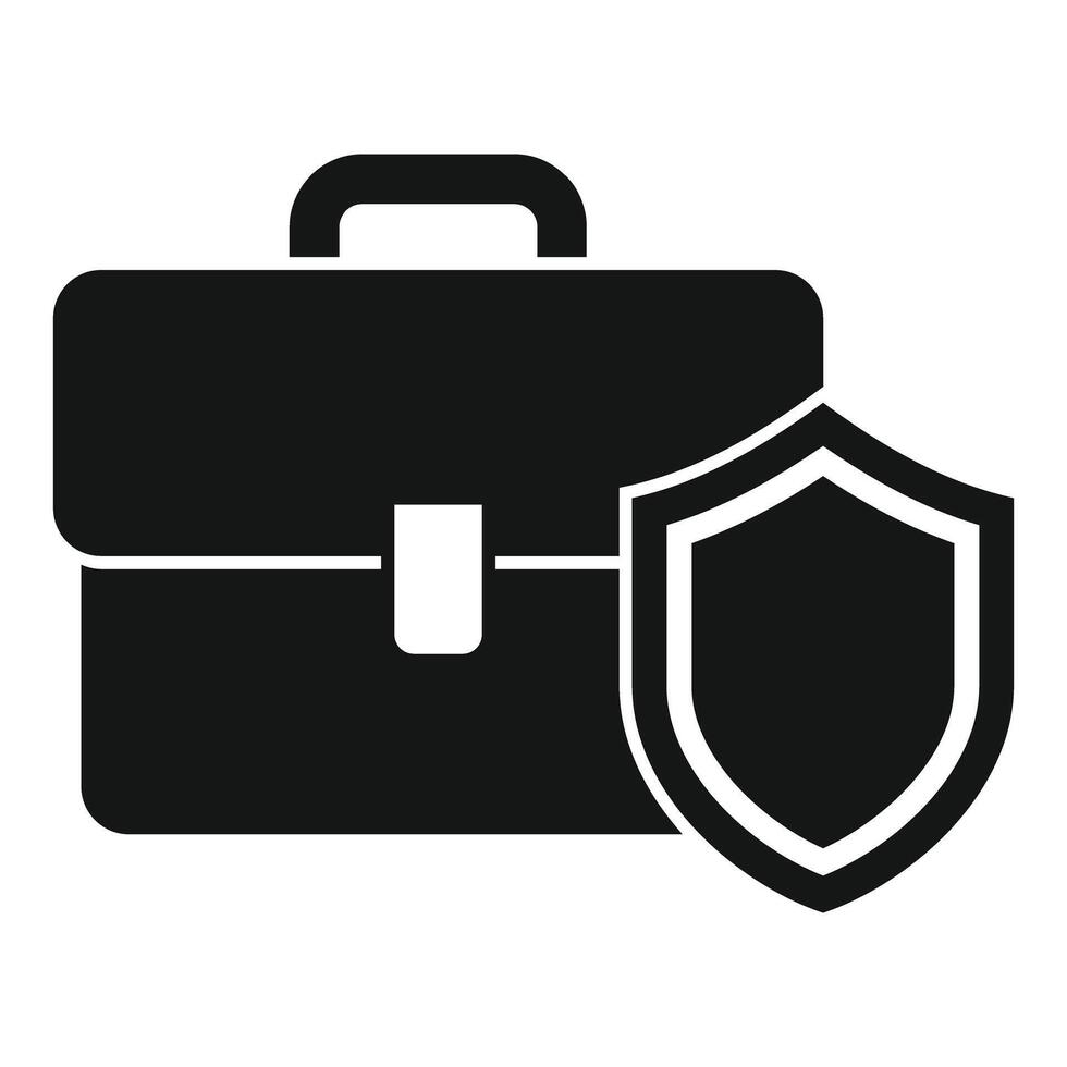 Portfolio protection secure investment business case safety icon vector
