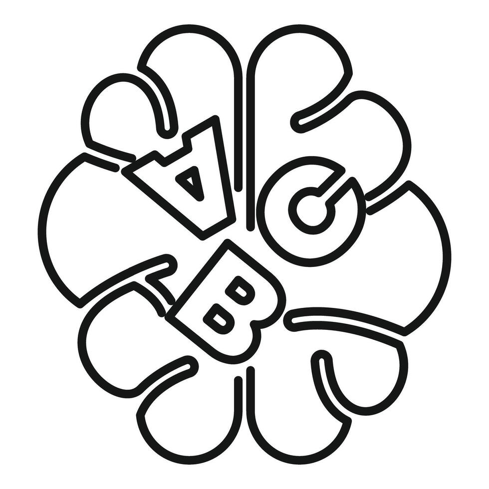 Brain working on a vitamin b complex formula vector