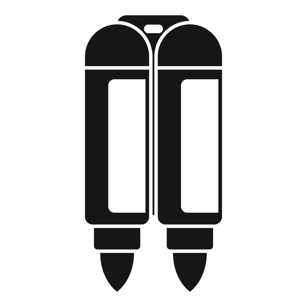 Double glue stick presenting a blank label for branding vector