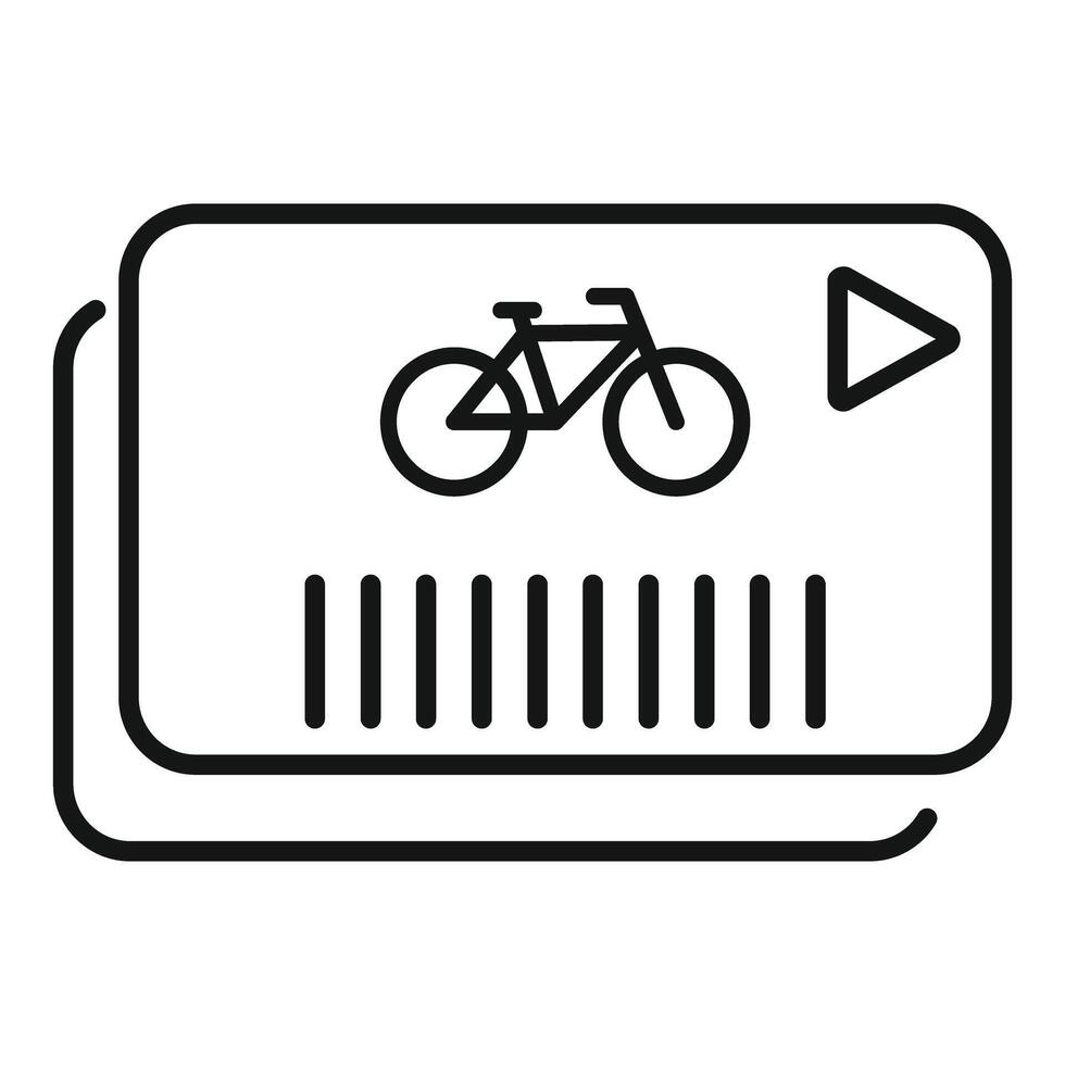 Bike sharing app showing bicycle icon for easy urban transportation vector