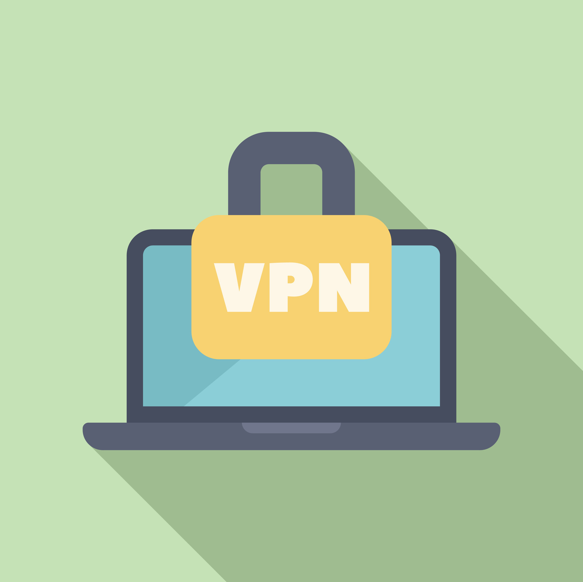 Laptop being protected with vpn connection 47223388 Vector Art at Vecteezy